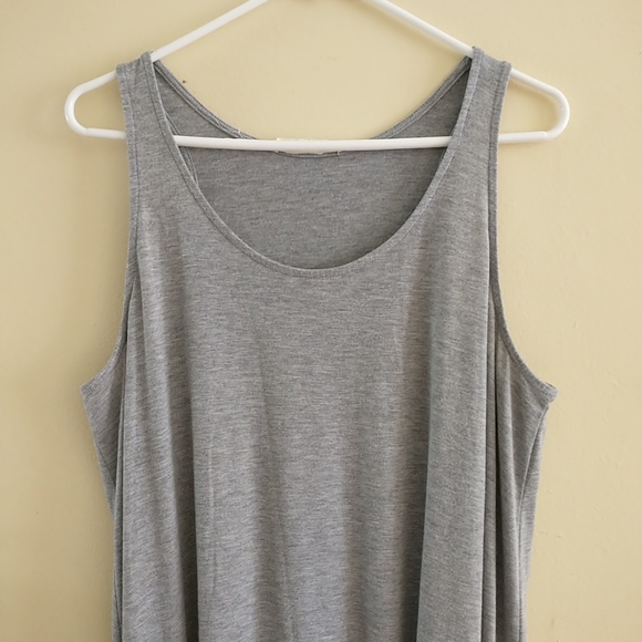 Hatch long body tank top dress M/L? gray maternity maxi stretch comfortable - Picture 2 of 8